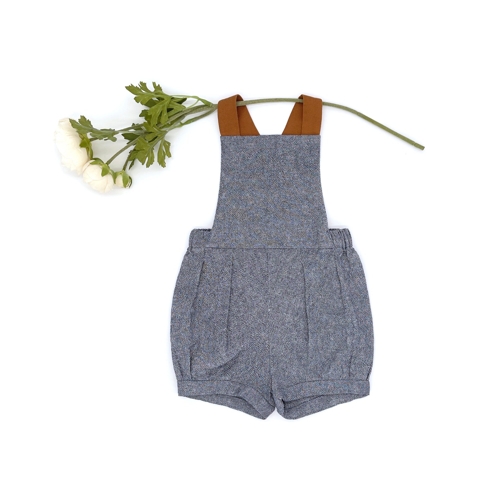 Chambray Blue Linen Overalls / Denim Blue Toddler Coverall / Etsy