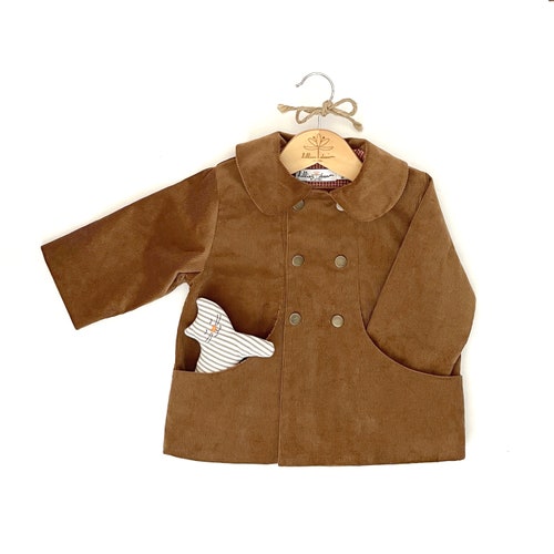 Toddler Baby Boys Girls Corduroy Coat Shirts Solid Long Sleeve Button Single Breasted Pockets Tops Jackets 