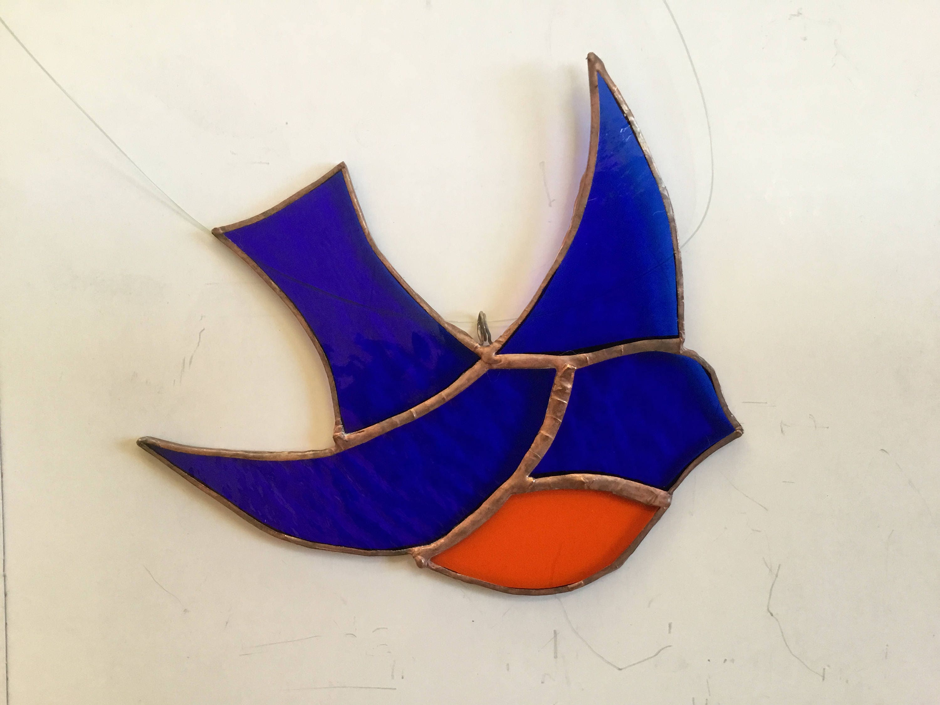 Bluebird of Happiness Stained Glass Suncatcher Joy - Etsy