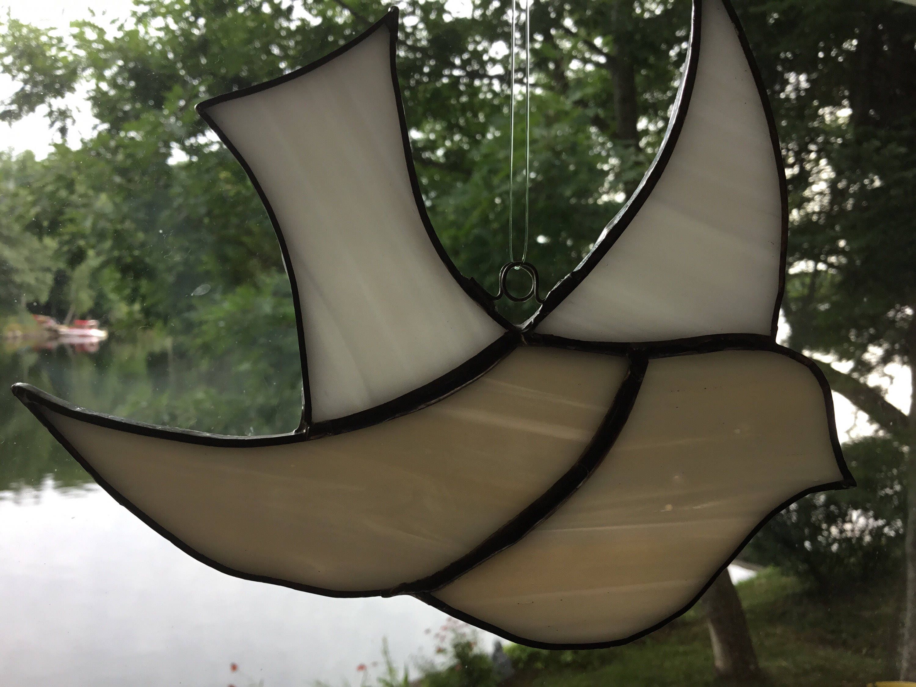 Dove Stained Glass Suncatcher Peace and Harmony Etsy