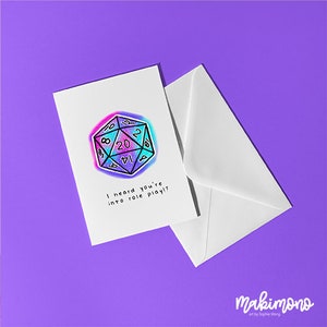 D&D D20 Dice Role Play A6 Cartão de aniversário, cartão de aniversário