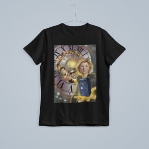 Doctor Who T-Shirt – All 13 Doctors Design | Unisex Time Lord Fan Tee | 13th Doctor Era Shirt | Special Price!
