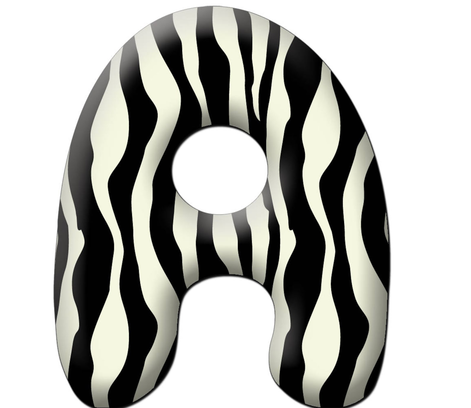 Animal Print Alphabet Clipart Zebra Print Letters ABC Zebra Etsy