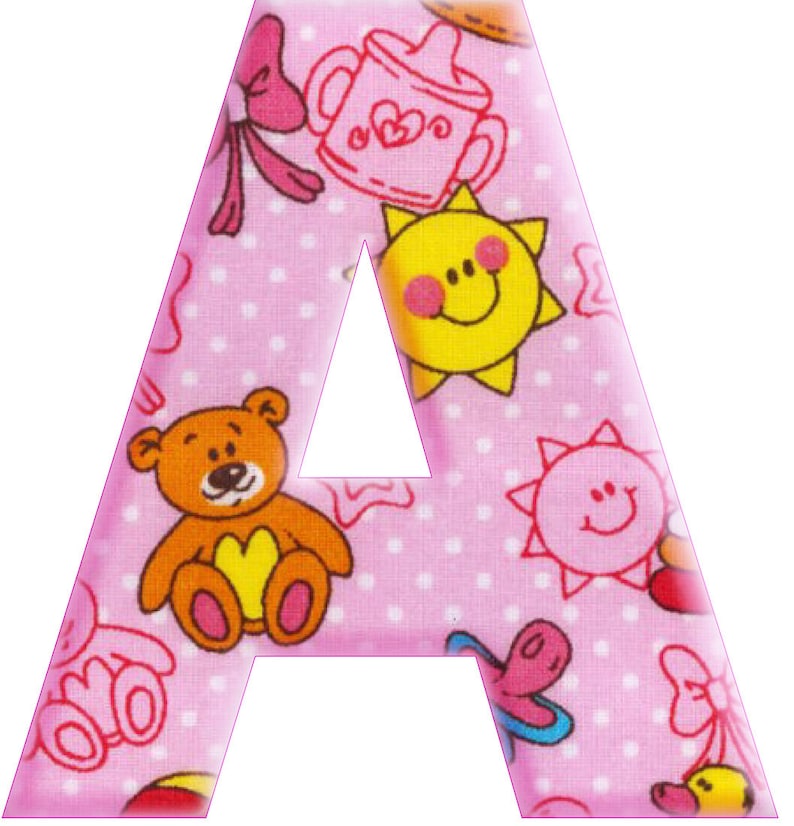 Baby Alphabet Clipart Scrapbooking Clip Art Baby Letters Etsy