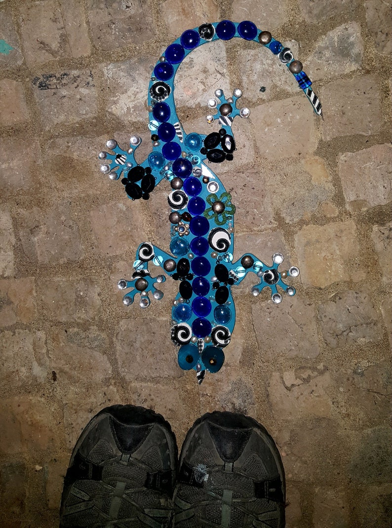 Mosaic Gecko Mosaic Lizard Gecko Lizard Mosaic Wall art Etsy