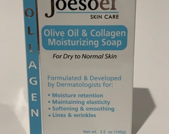 Joesoef Skin Care 2 Pack Moisturizing Soap with Collagen, Olive Oil and Lanolin FREE Priority Mail Shipping 2-3 Day Delivery