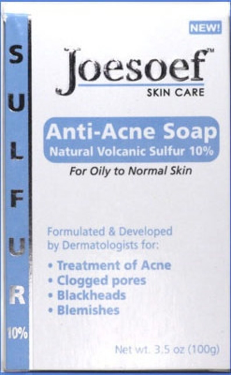 Sulfur Soap Acne 4 Pack Joesoef Skin Care Sulfur Soap with Etsy
