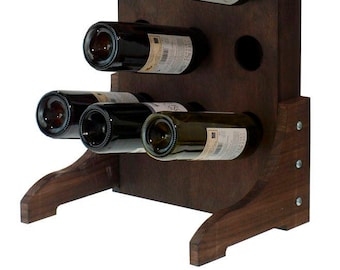 Wine rack Dark Oak of foot to 15 bottles