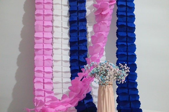 tissue paper garland decorations