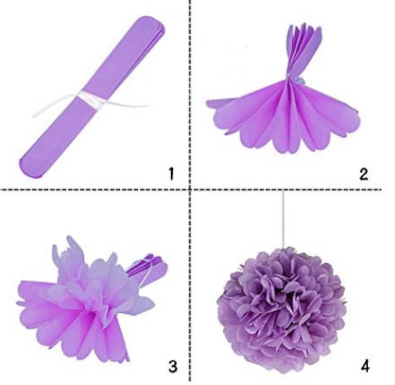 18pcs Mixed Navy Blue White Tissue Pom Poms Pompoms Flower Etsy