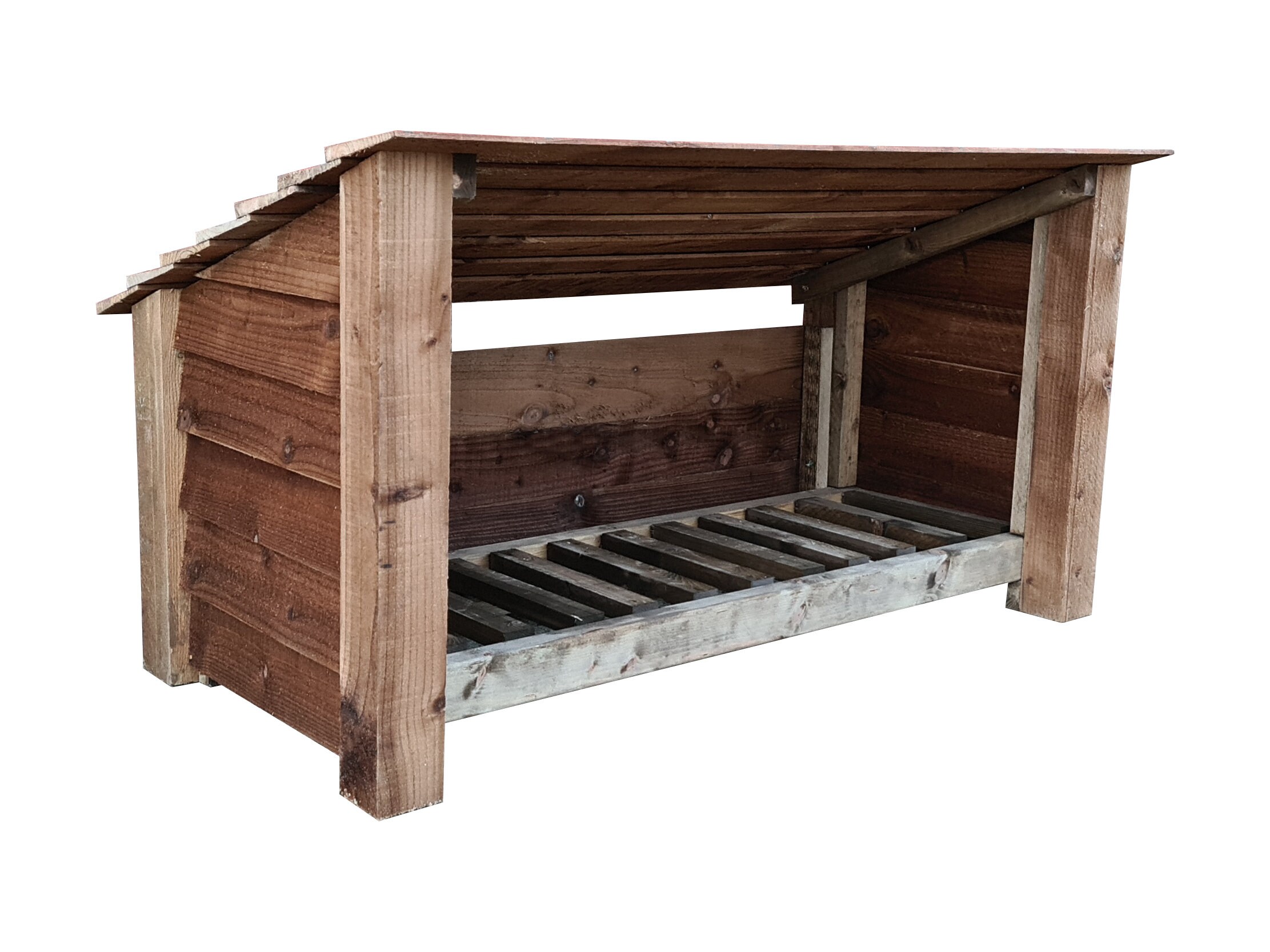 Wooden Outdoor Shoe log Storage Welly Boot Shoe and Log Shelter