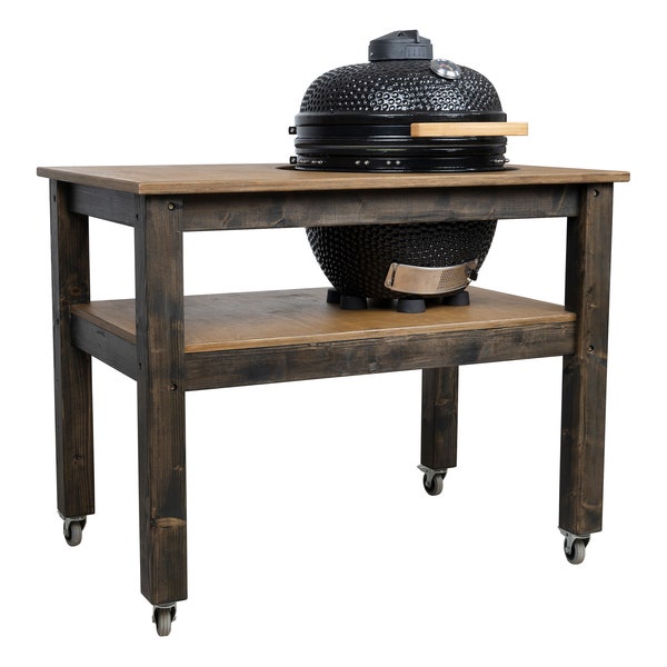 Grill Table, BBQ Kitchen Space for - Kamado Egg Mini Max, Outdoor Bar for Ceramic smoker