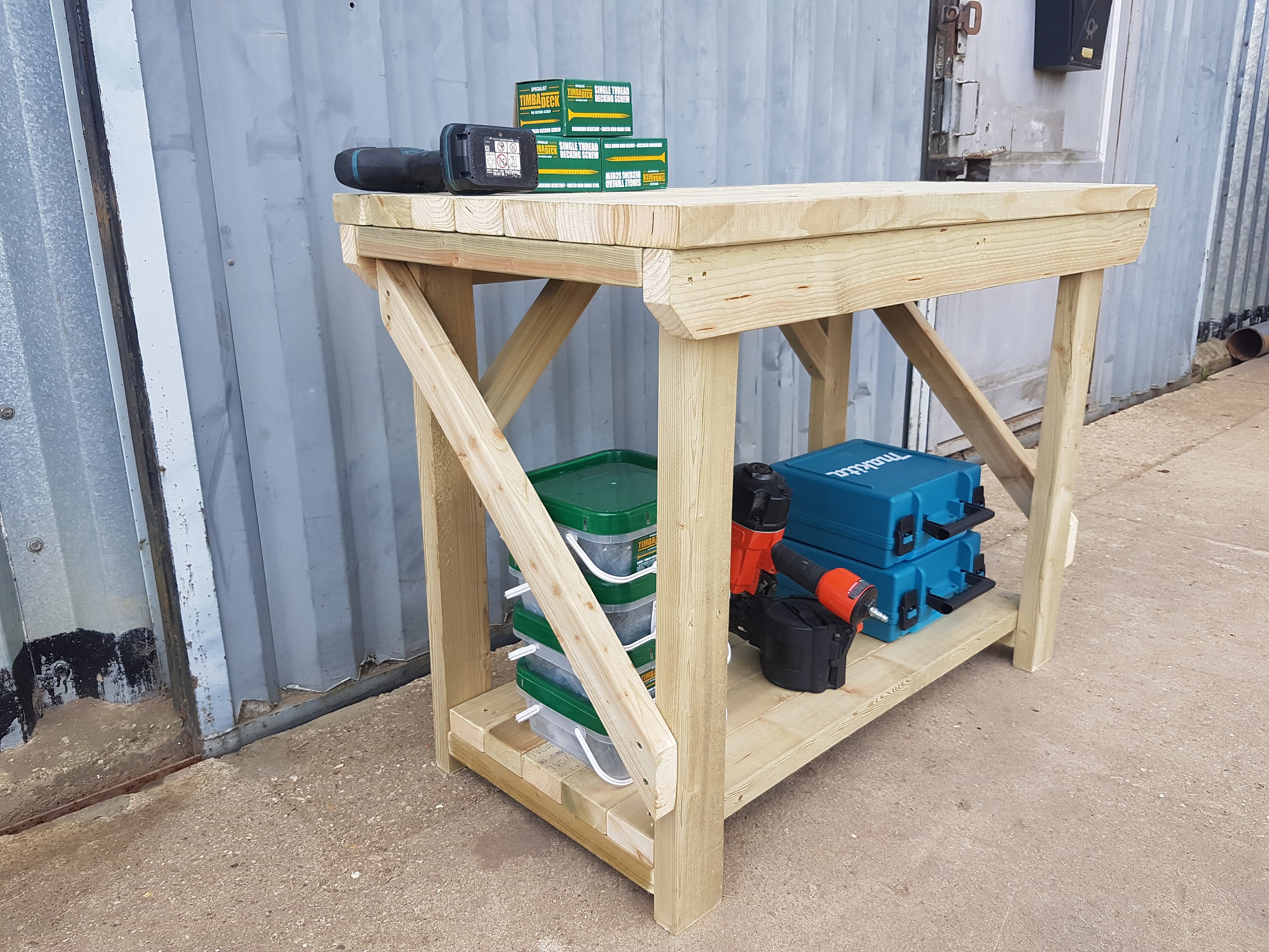 Wooden Indoor/Outdoor Workbench Etsy