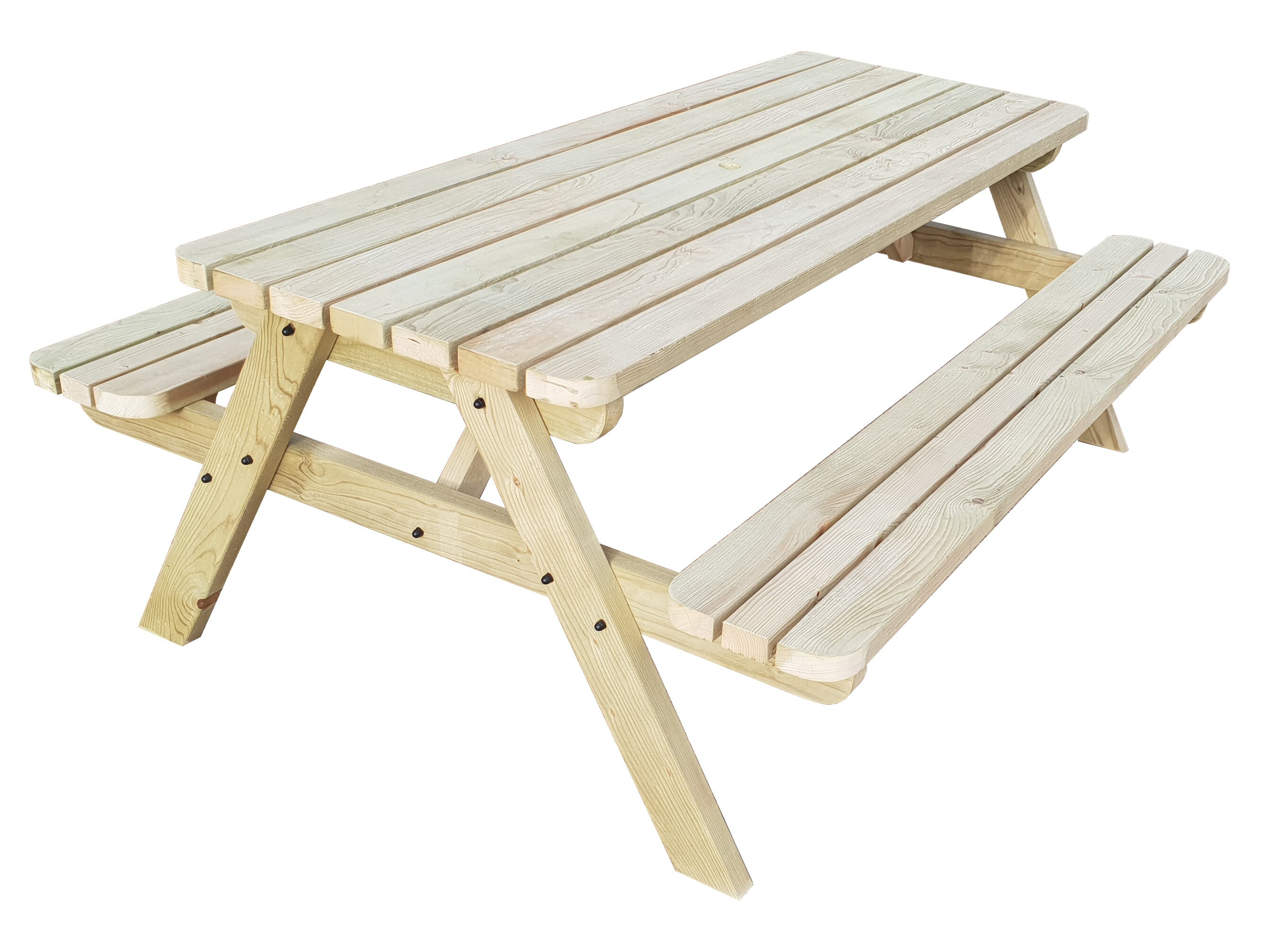Wooden Pub Style Bench Traditional Garden Picnic Table And Etsy UK