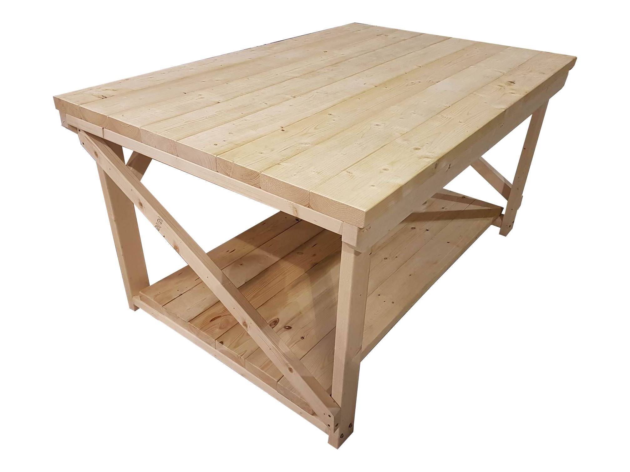 Wooden Workbench Super Heavy Duty 3ft to 6ft in Length 4ft Depth