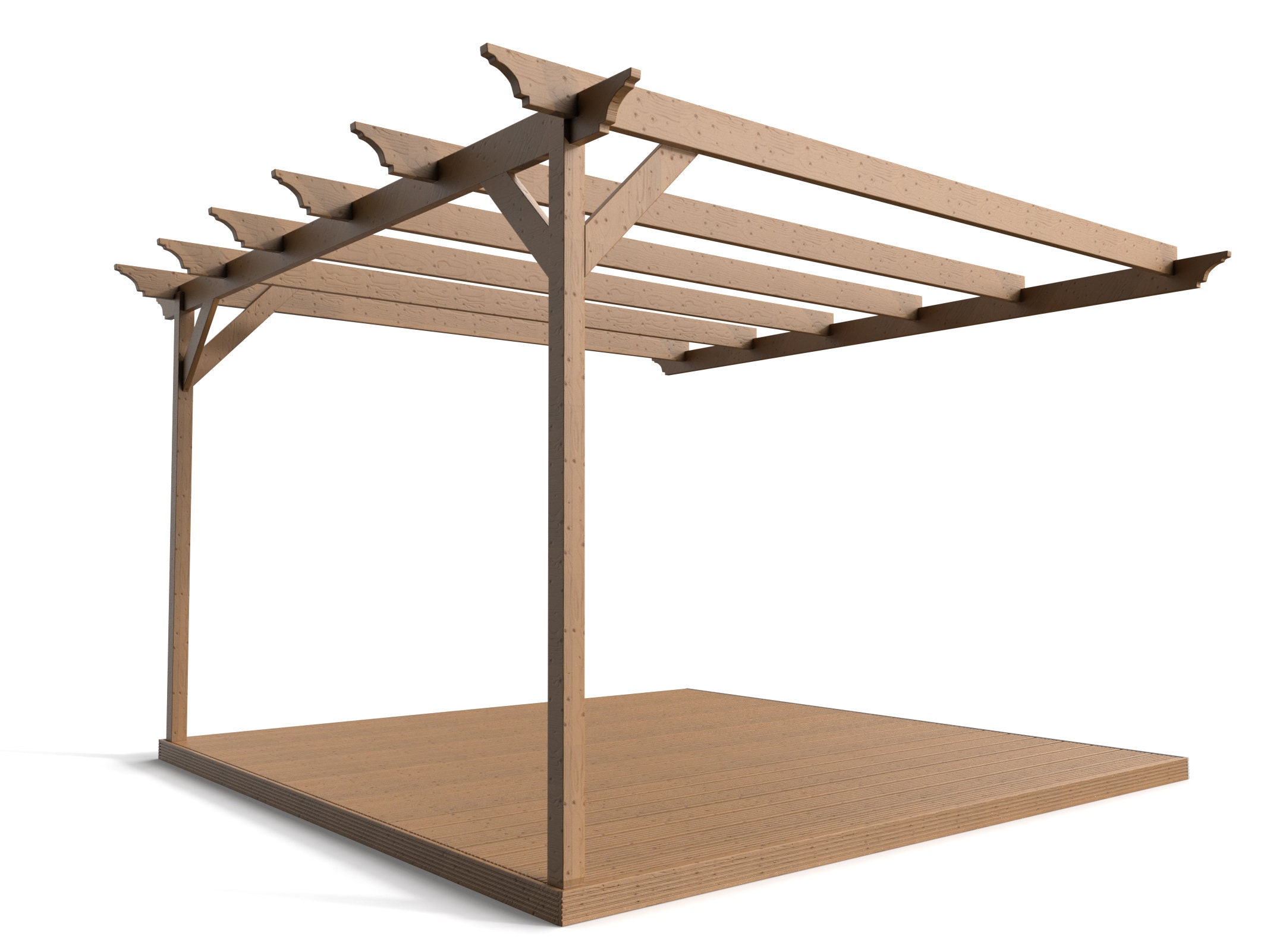 Pérgola de madera montada en la pared y kit de cubierta (diseño Dinasty de  gazebo inclinado) - Etsy México, image size:2136x1602