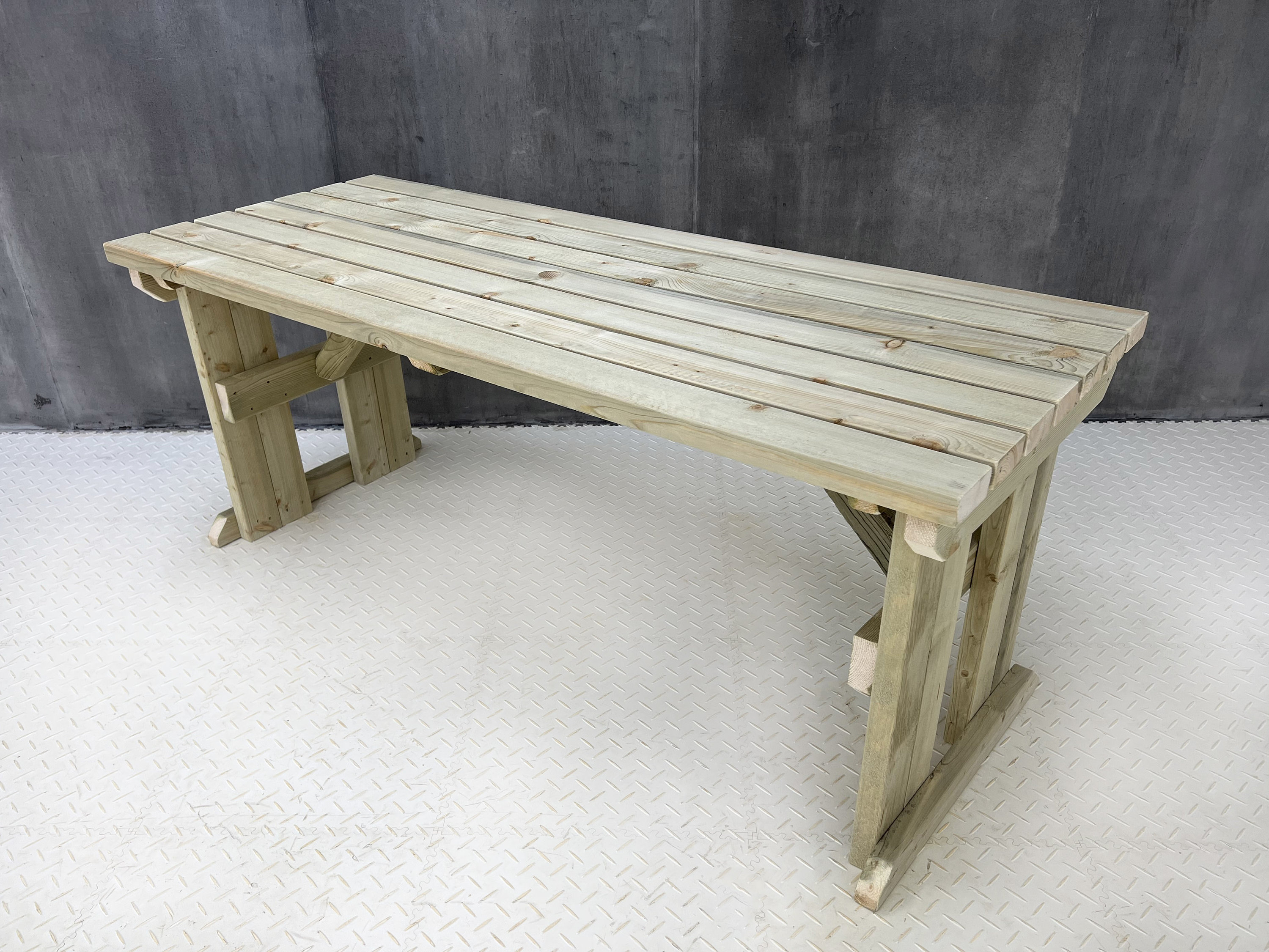 Wooden Garden Dining Table - Hollies Range - Heavy Duty Outdoor Wood ...