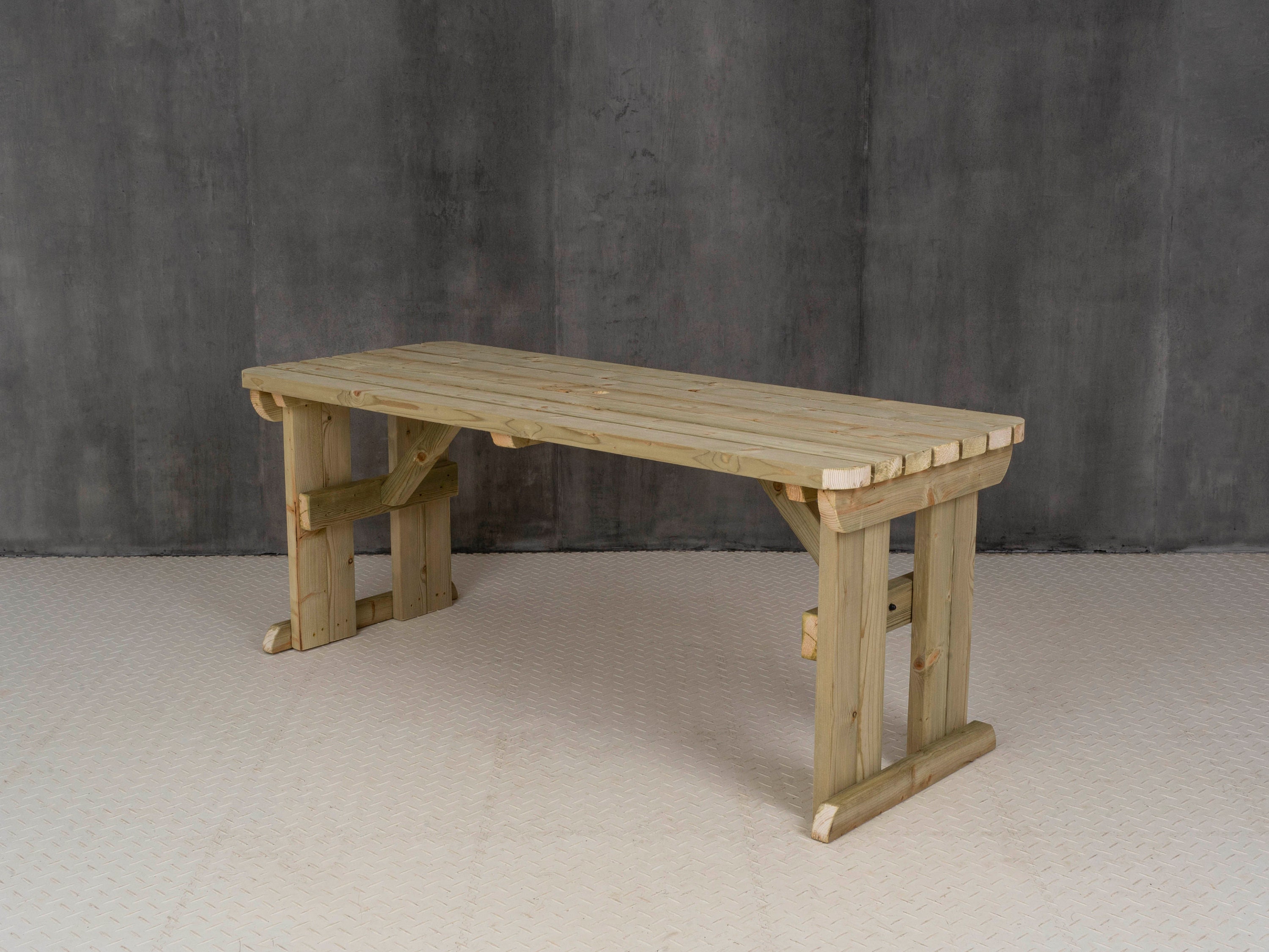 Hollies Outdoor Dining Table Set | Solid Wood Garden Furniture | Heavy ...