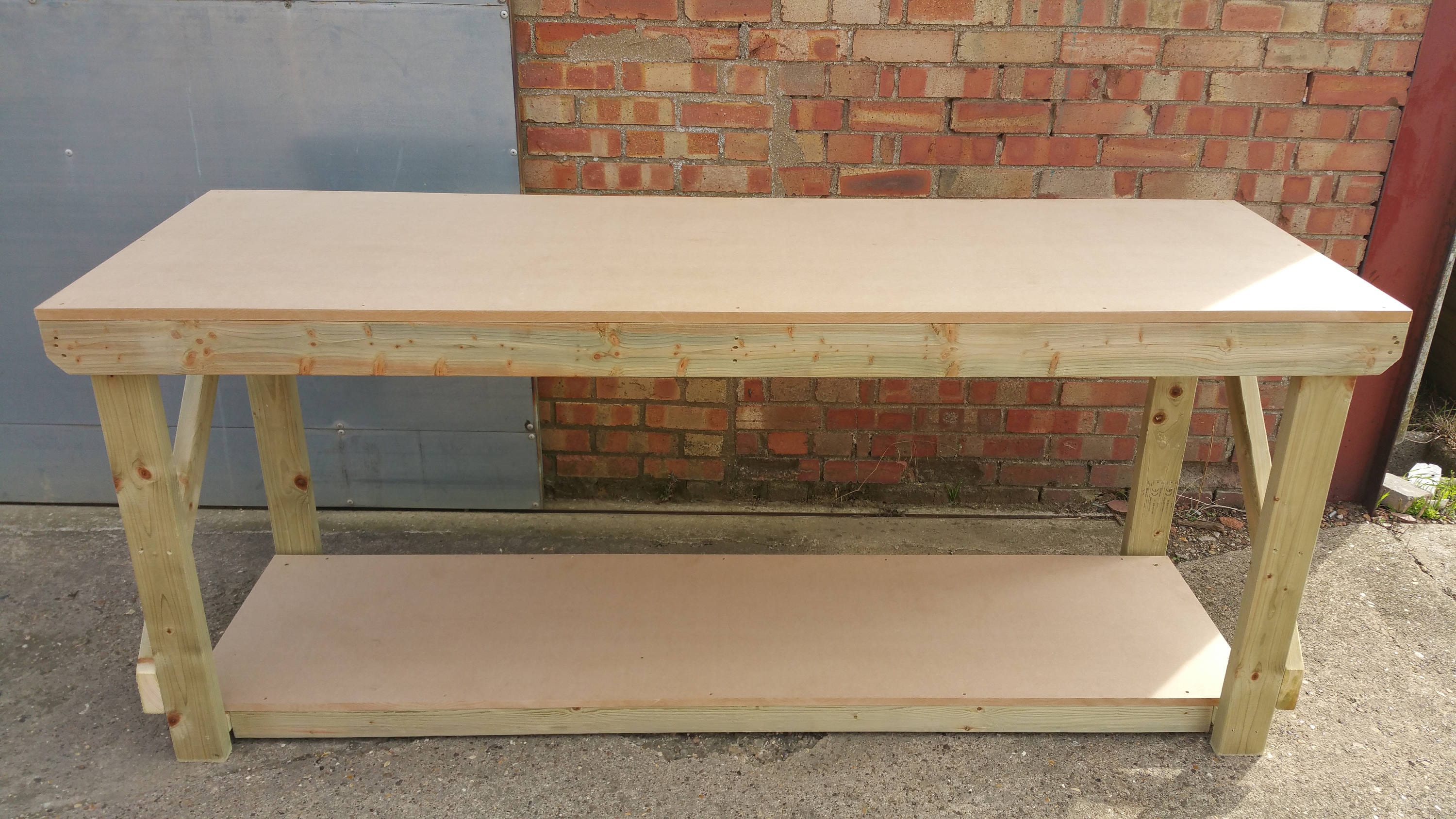 Wooden Workbench MDF Top Etsy UK