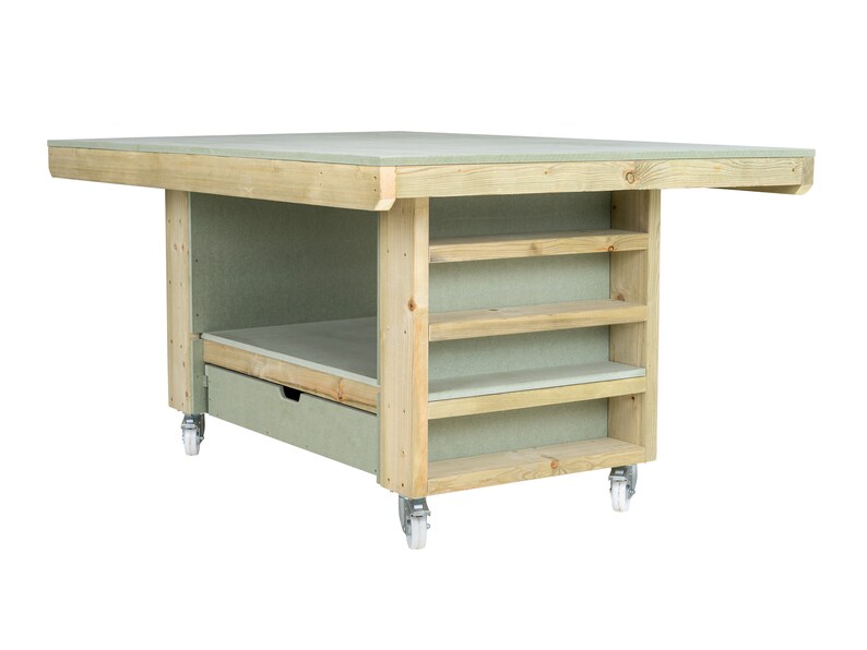 Art/craft Table Project Workbench With Storage V.2. Etsy UK