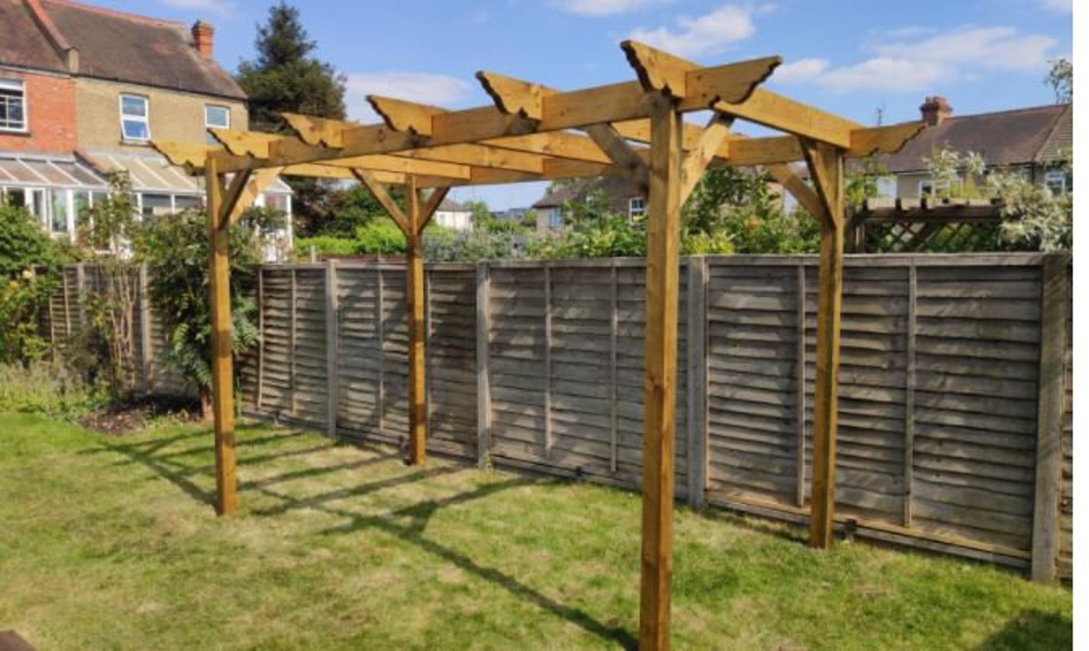 Wooden Garden Pergola Kit Exclusive Pergola Range 9 Etsy UK