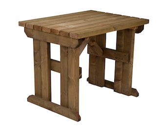 Wooden Garden Table, Hollies Outdoor Dining Bench