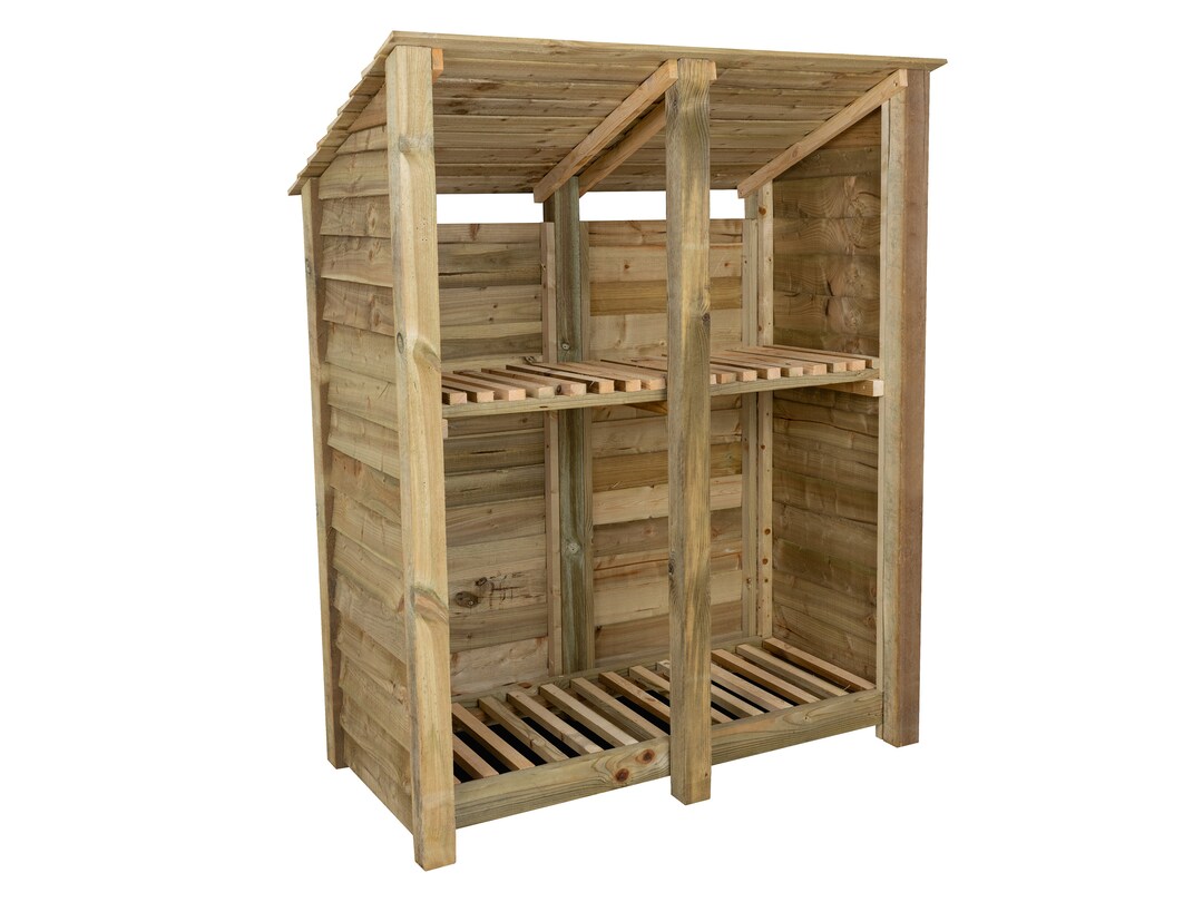 Wooden Log Store 6ft Reversed Roof Firewood Storage Width - Etsy