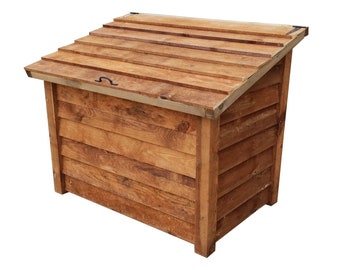 Wooden Log/Firewood Chest, Outdoor Storage