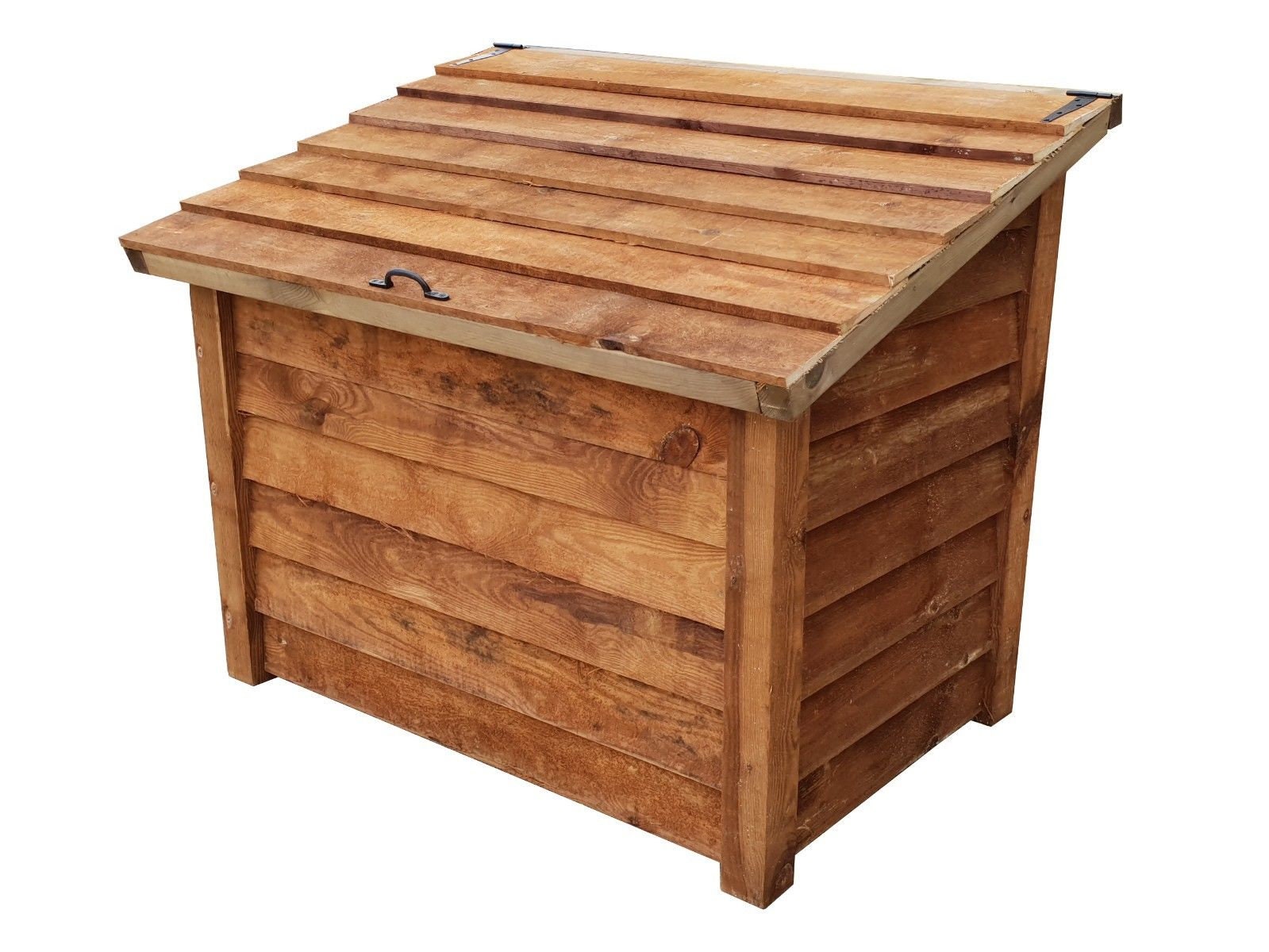 Wooden Log firewood Chest Outdoor Storage Etsy