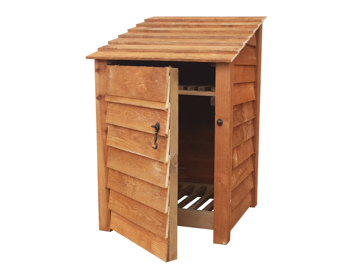 Wooden Log/firewood Store With Doors 4ft Beech Brand Etsy
