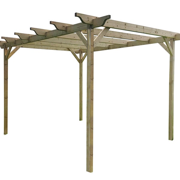 Wooden Garden Pergola Kit - Exclusive Pergola Range - Sculpted Design