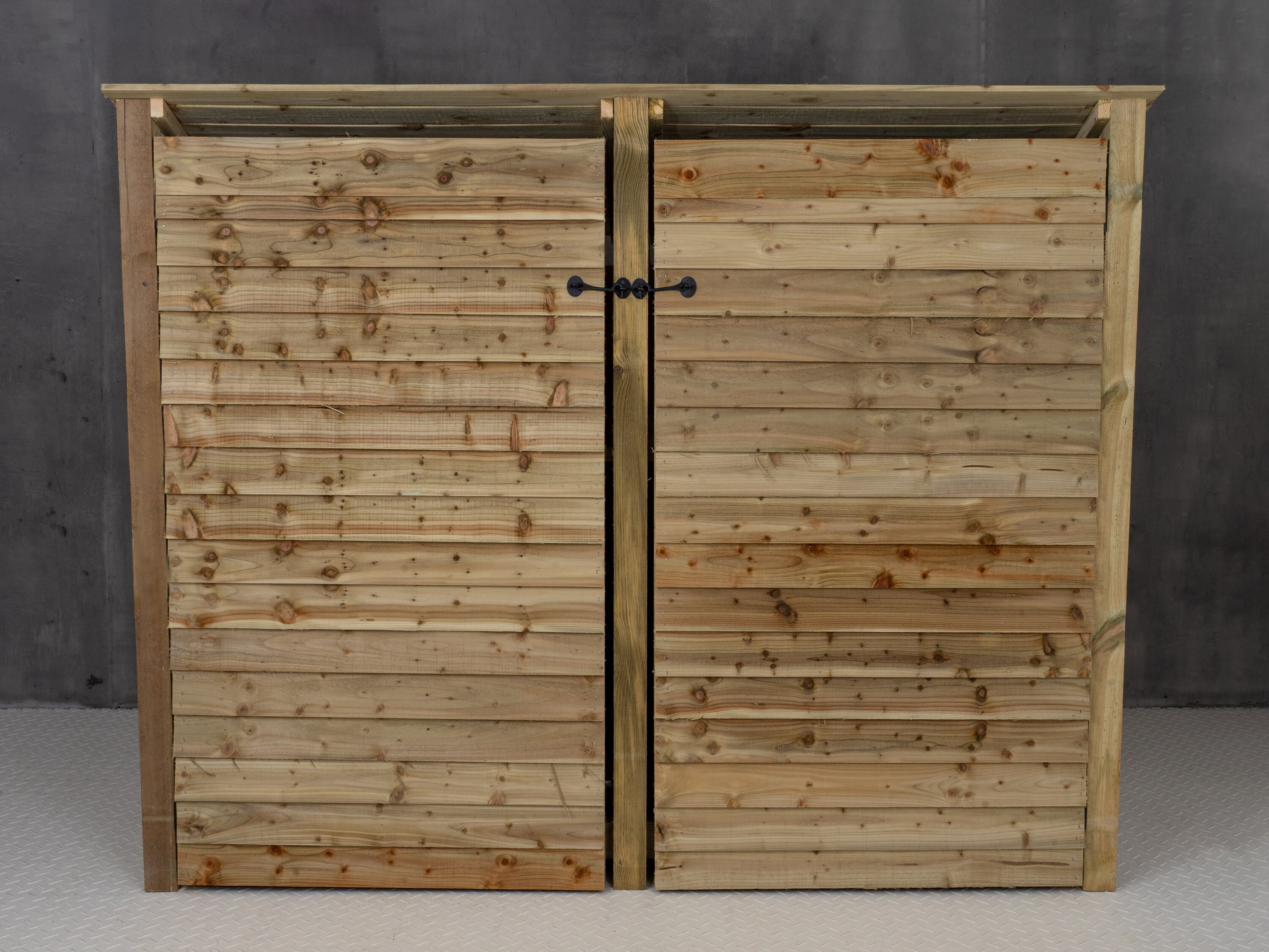 Wooden Log Store With Doors 6ft Reversed Roof Firewood Etsy