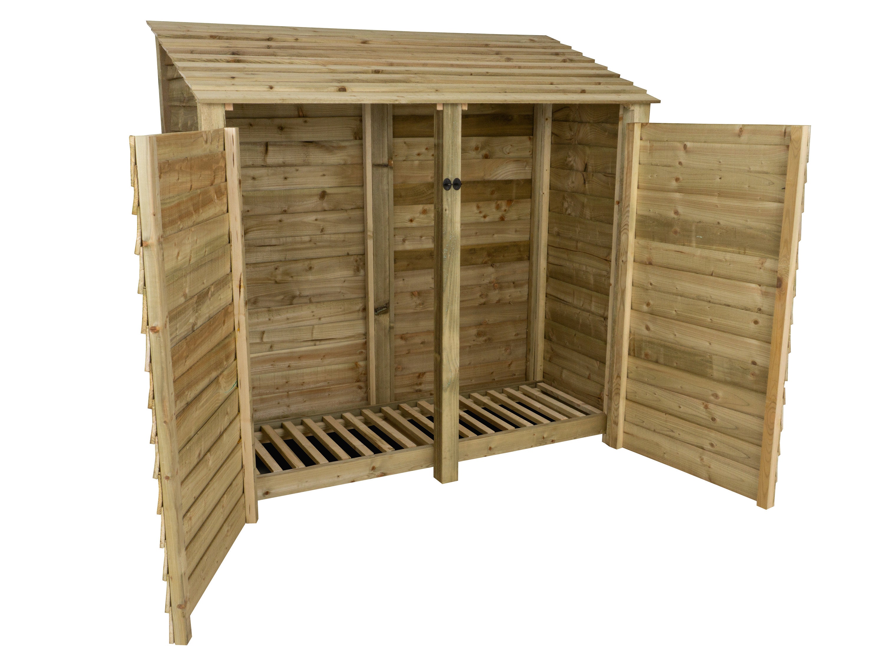 Wooden Log Store With Doors 6ft Firewood Storage Width 1870mm Etsy UK