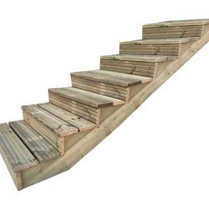 Decking Step Stringer Kit Light Green (natural) - Etsy