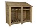 Wooden Log Store 4ft, Firewood Storage Width 1460mm x Height 1260mm x Depth 880mm 