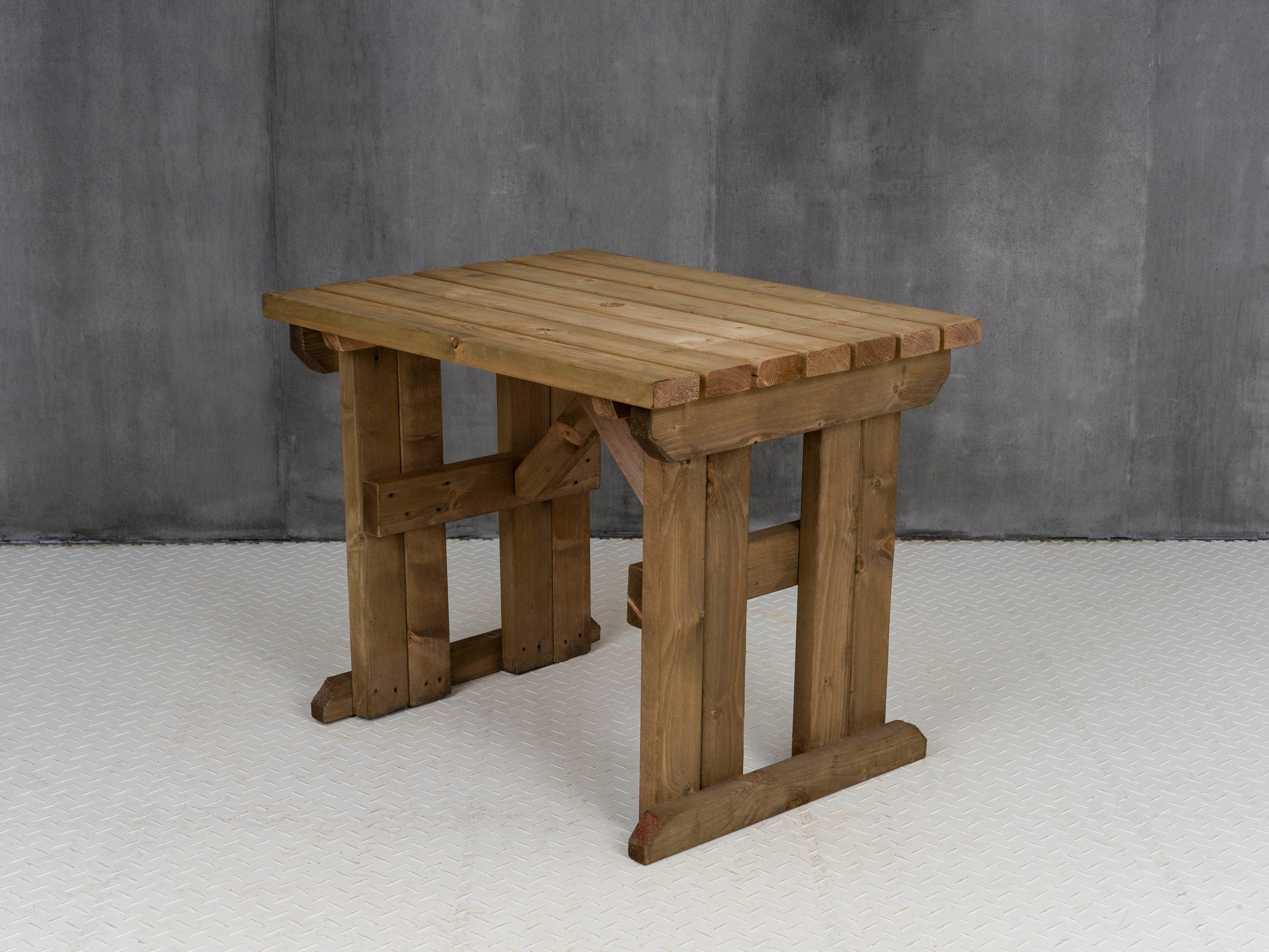 Wooden Garden Dining Table - Hollies Range - Heavy Duty Outdoor Wood ...