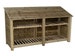 Wooden Log Store 4ft, Firewood Storage Width 2270mm x Height 1260mm x Depth 880mm