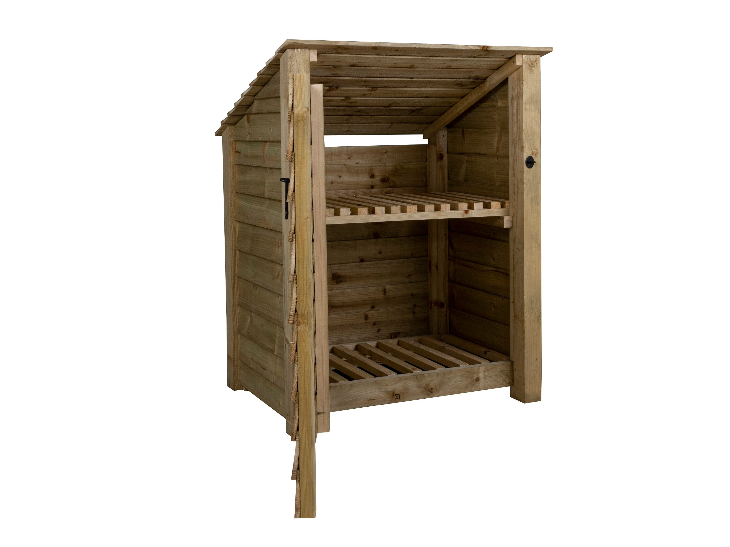 Wooden Log Store With Doors 4ft Reversed Roof Firewood Etsy UK