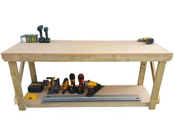 Wooden Workbench MDF Top