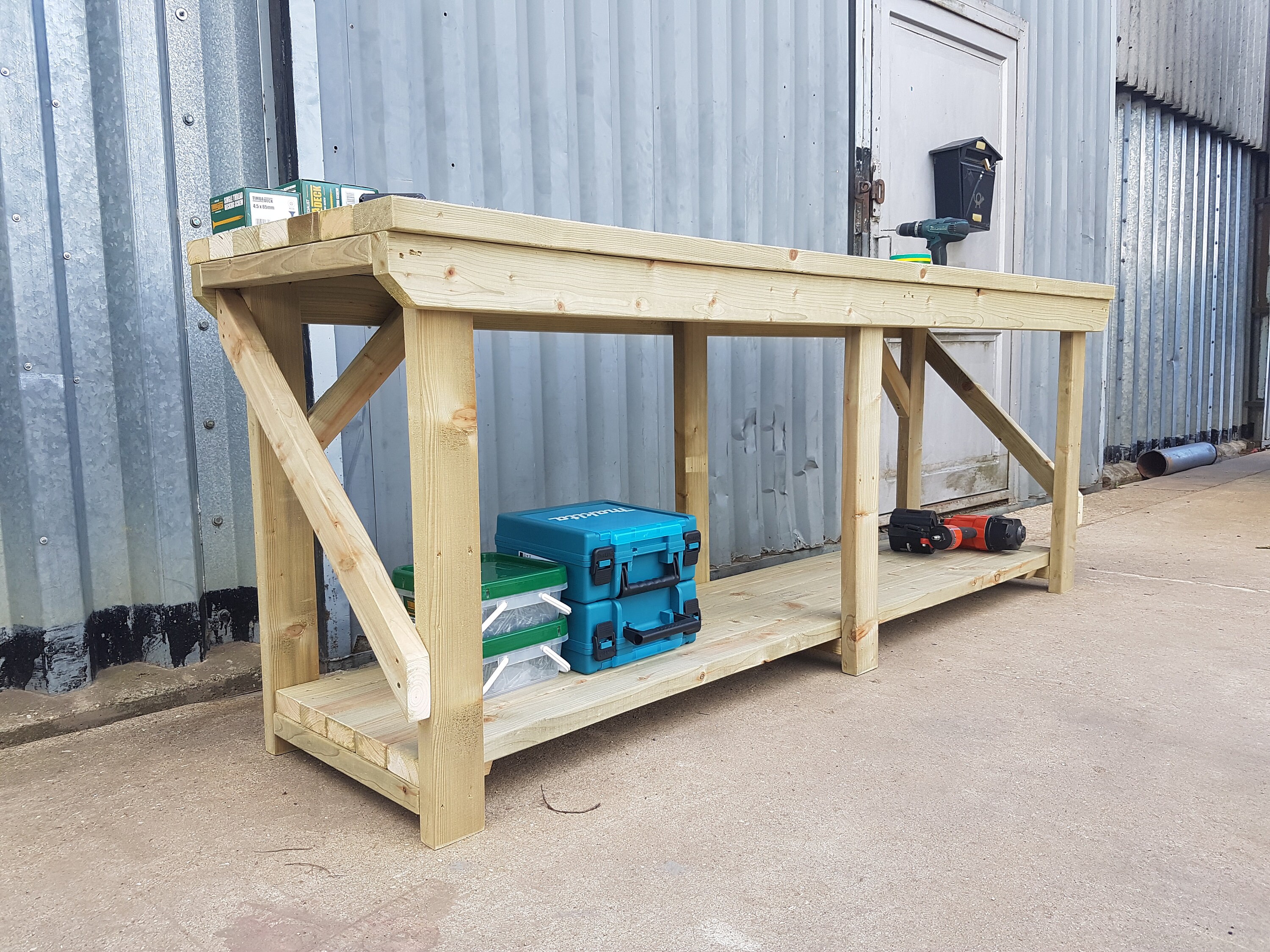 Wooden Indoor/outdoor Workbench Etsy UK