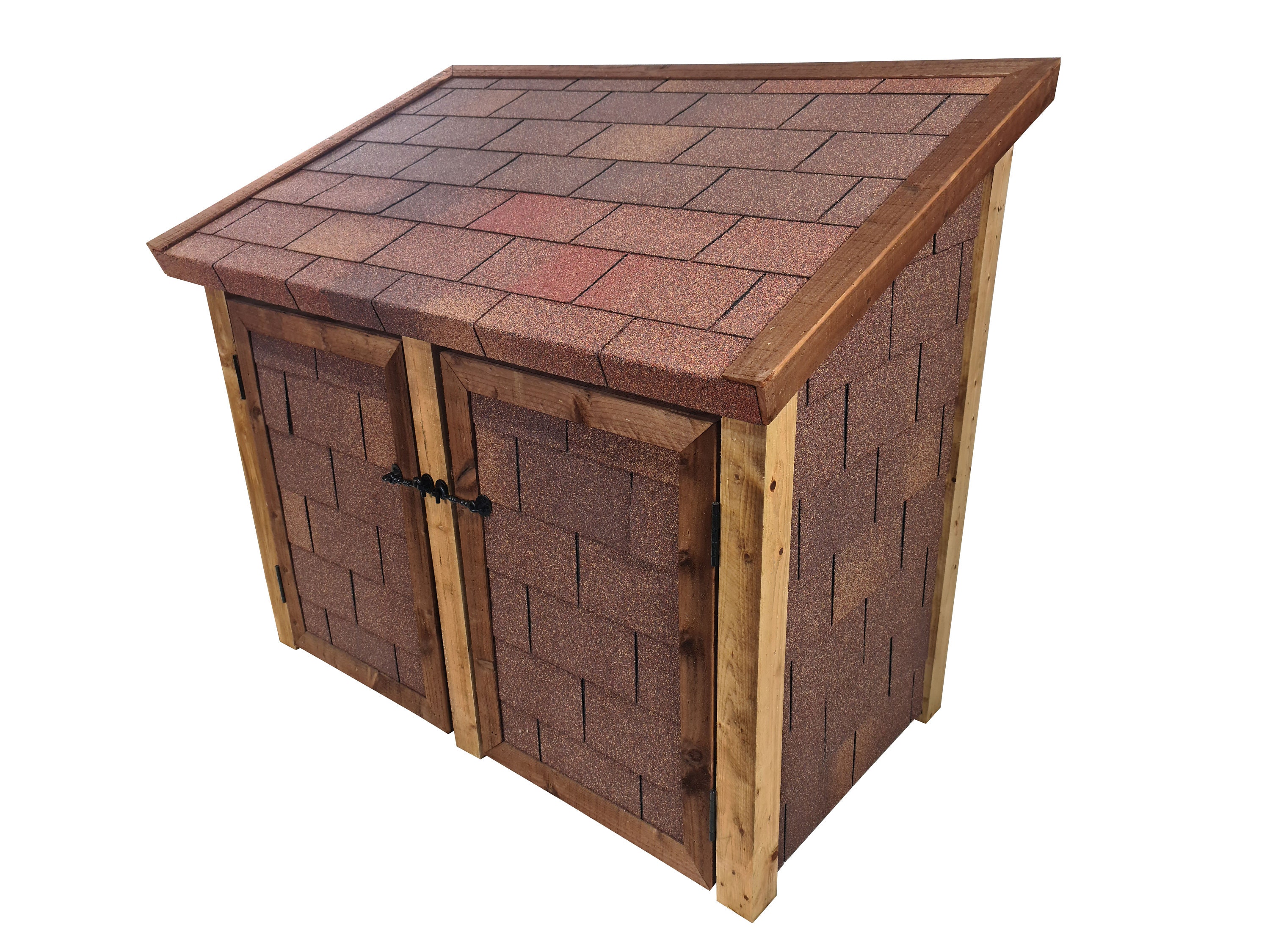 Delux146 Double Bay 4ft Wooden Outdoor Log Store With Doors Etsy