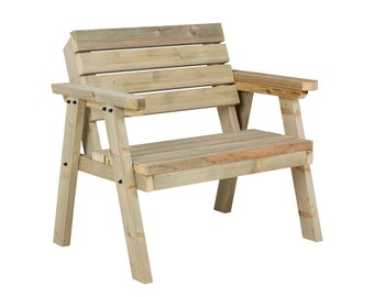 Wooden Garden Fence Bench/Seat, Consilium Brand