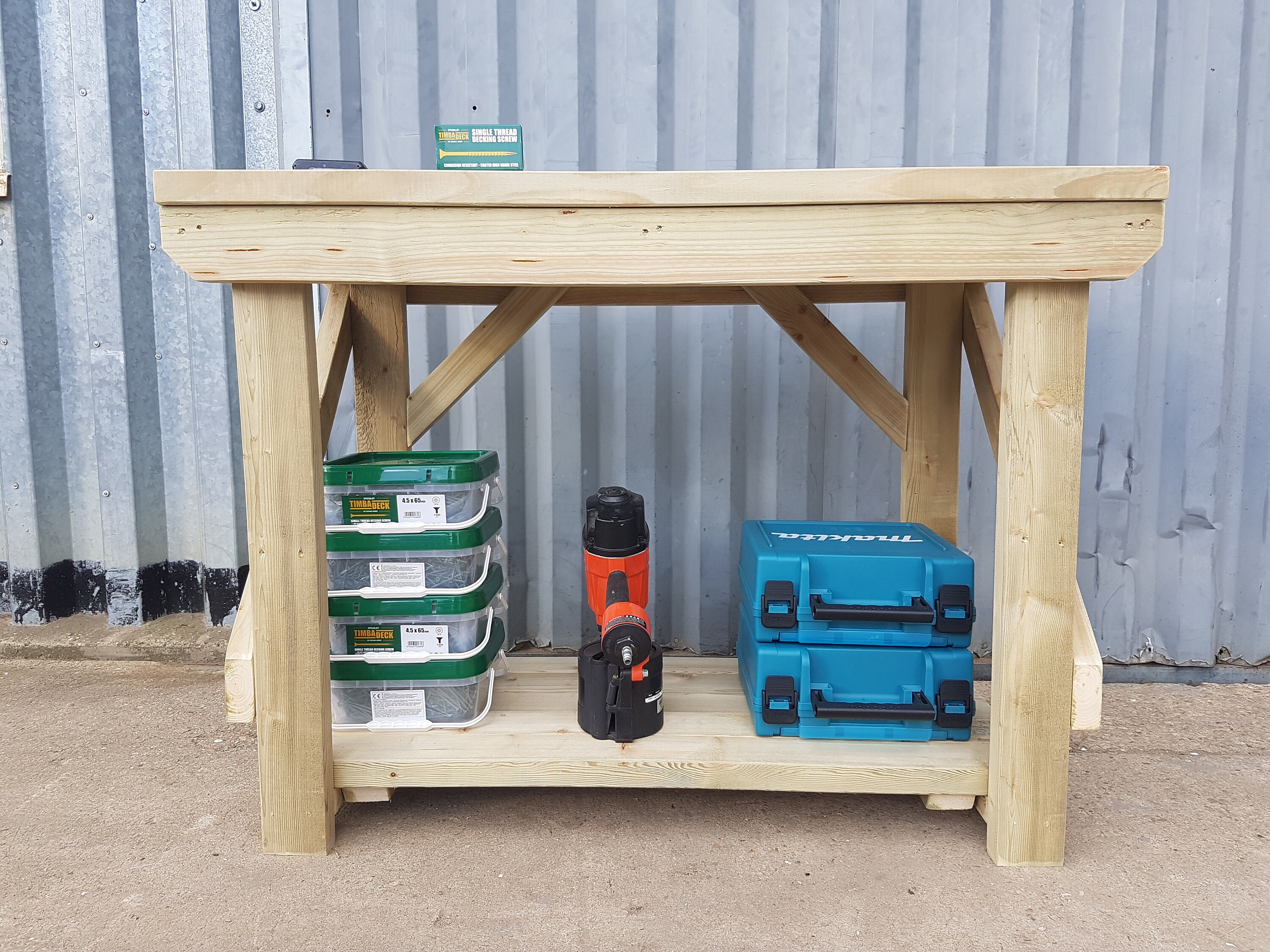 Wooden Indoor/Outdoor Workbench Etsy