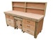 Workbench Wooden 18mm Eucalyptus Hardwood Top - With Drawers and Functional Lockable Cupboard 