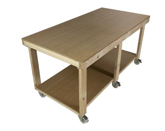 Wooden MDF Top Wide Workbench 4ft to 8ft in Length - 3ft Depth