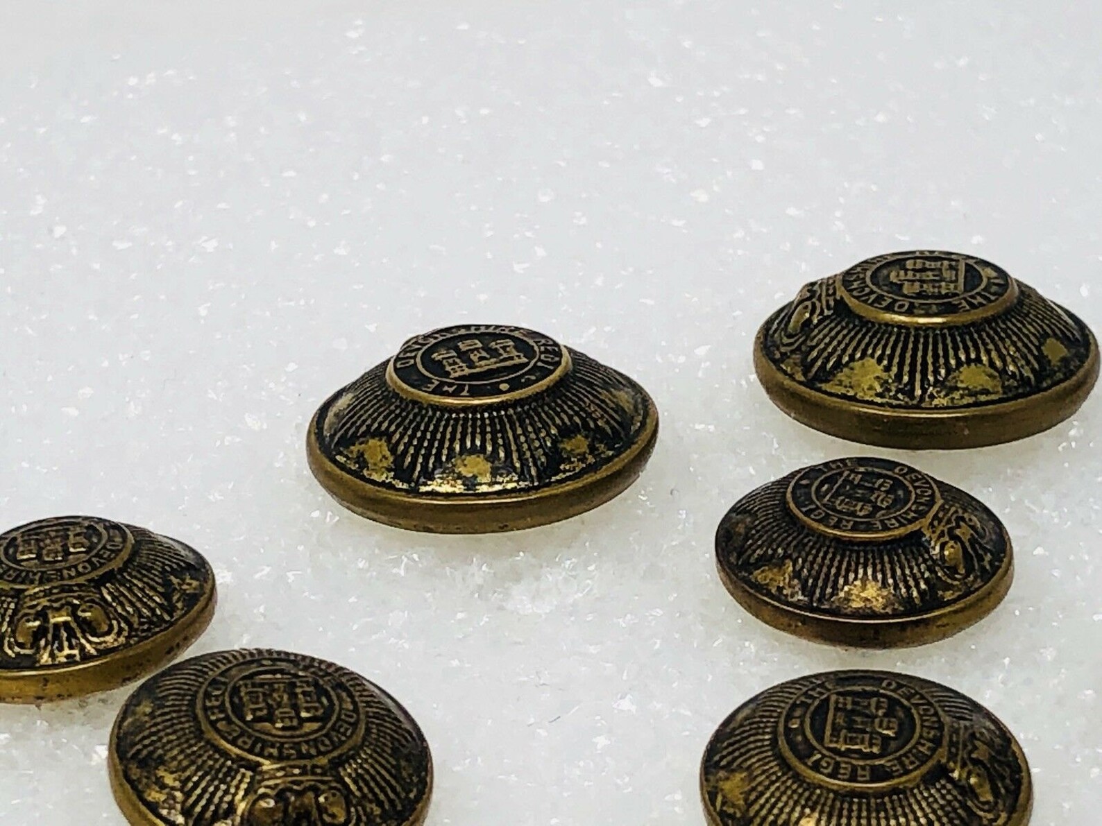 8 Button Blazer Replacement Set Bronze Tone 2 Piece Metal with Etsy