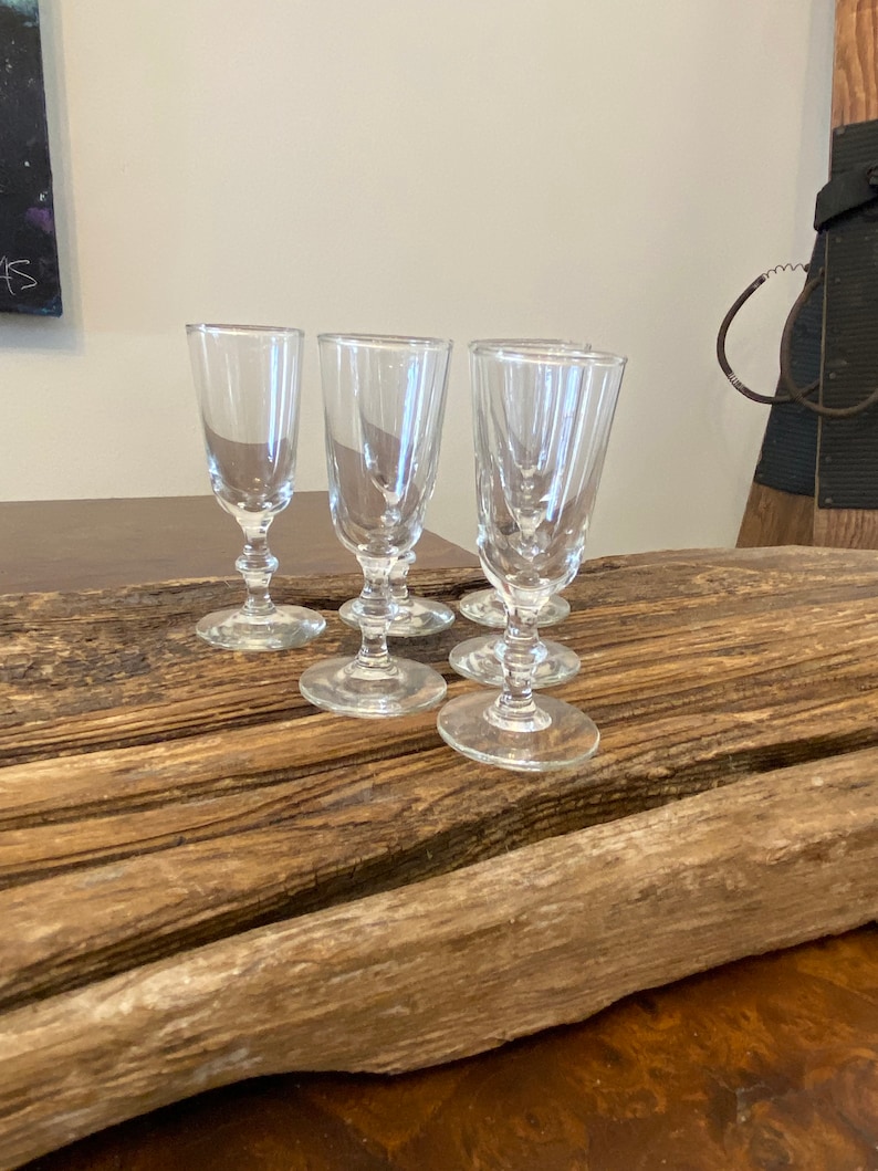 Vintage Clear Glass Candle Holders Etsy