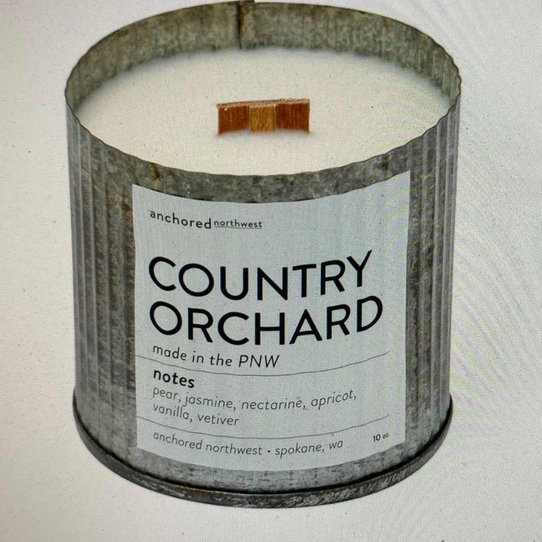 Rustic Corrugated Steel Metal Container SOY CANDLES Etsy