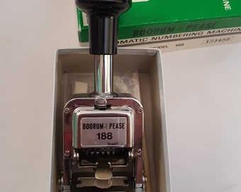 Industrial stamp Automatic numbering stamp 1960s with box