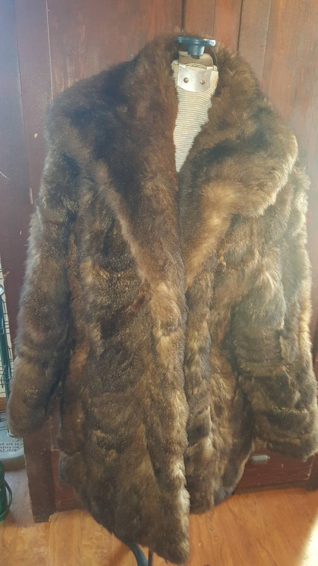 Vintage Genuine Rabbit Fur Womens Coat Andersons Fur Size M/medium to ...